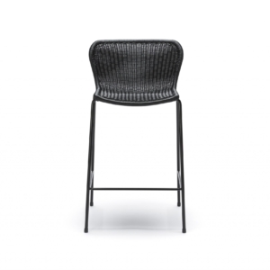 C603Stool-BlackPoly-(Front) C603 stool (SH66 or 75) | outdoor