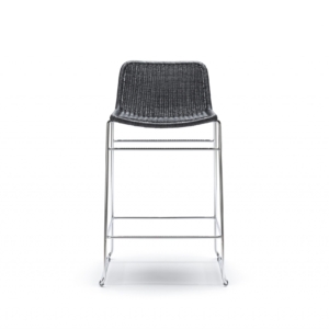 C607Stool-Charocal-ChromeFrame(Front) C607 stool (SH 66) indoor • outlet