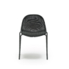 Edwin stacking chair charcoal outdoor • outlet