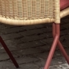 Kakī oxide PE wheat Kaki lounge chair | outdoor