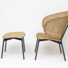 Gorm highback & footstool natural | indoor • outlet